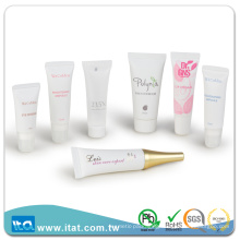 Free sample eye cream liquid packaging flexible soft cosmetic tube hose glossy handling